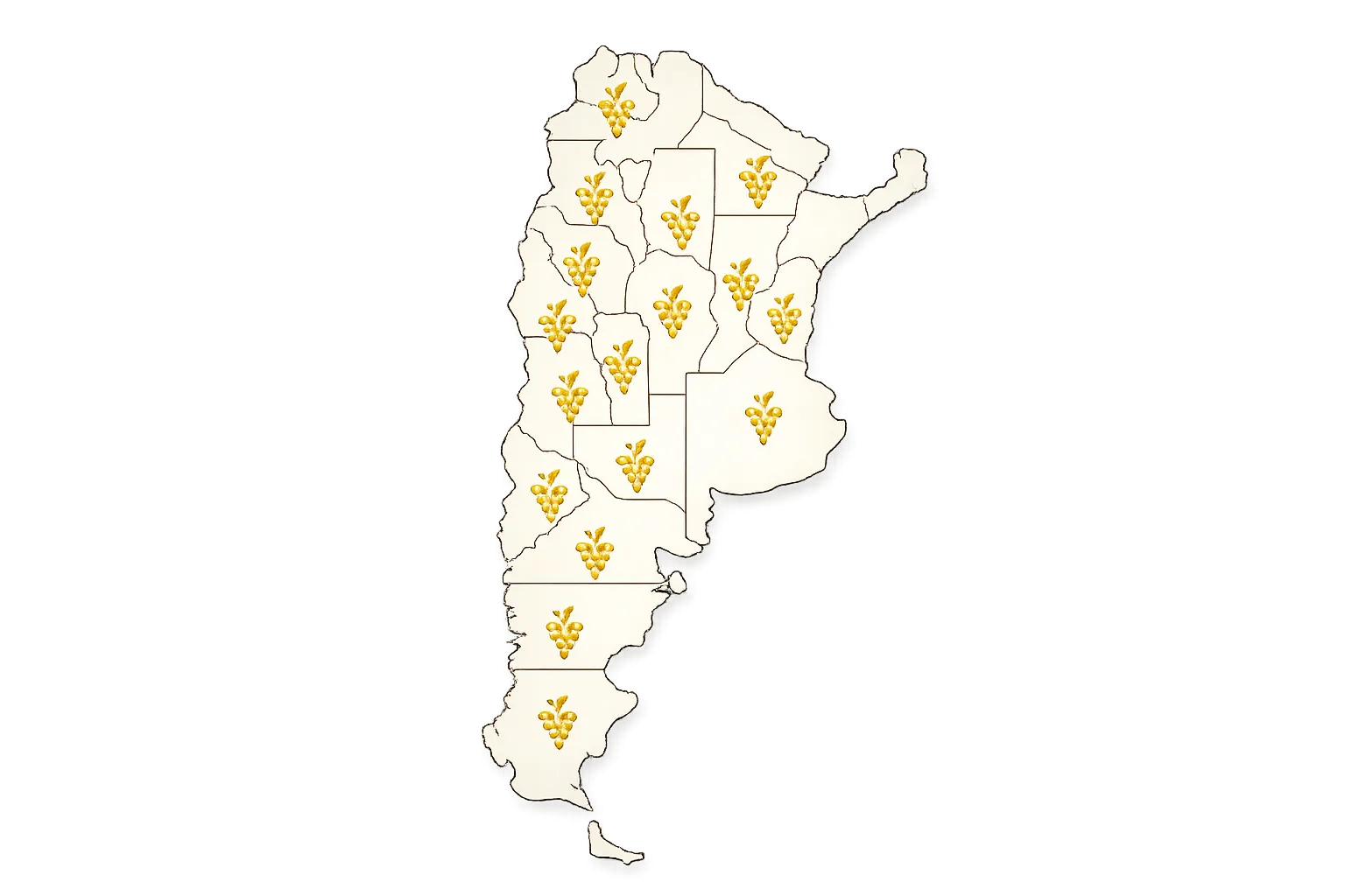 Mapa enoturismo Argentina